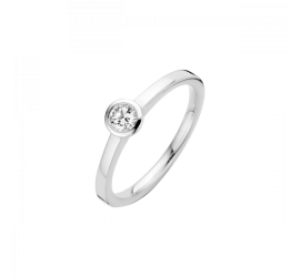 Witgouden Briljant damesring met briljant Amore 657010001