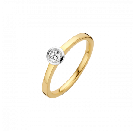 Witgouden Briljant damesring met briljant Amore 657010001