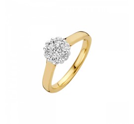 Gouden Briljant damesring met briljant Mondo 607030021