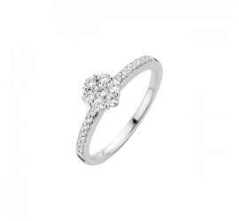 Witgouden Briljant damesring met briljant Sempre 657040001