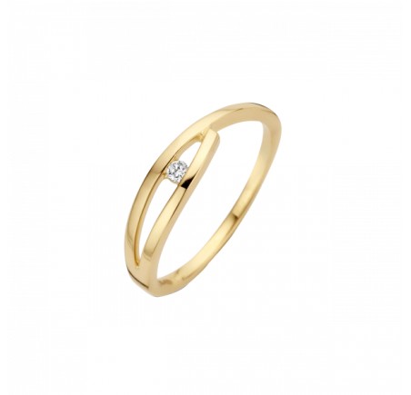 Gouden Briljant damesring met briljant Sono 607010032