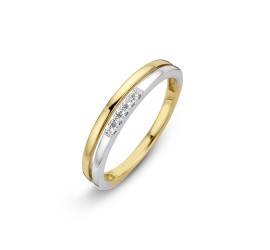 Gouden Briljant damesring met briljant Enze 607070002