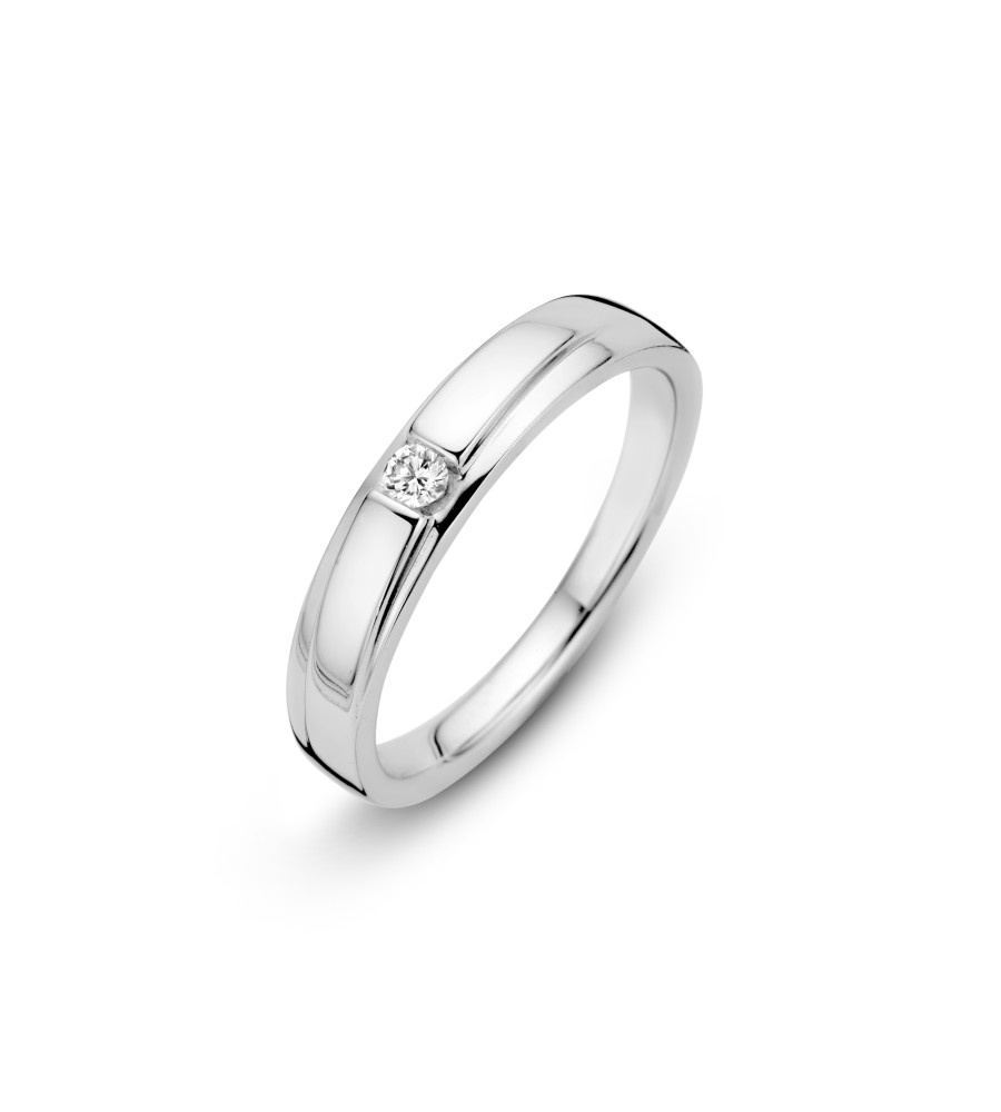 Witgouden Briljant damesring Berghem