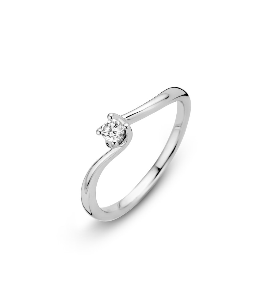 Witgouden Briljant damesring Geneva