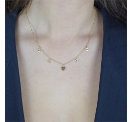 Boccia titanium collier met toermalijn 08054-03
