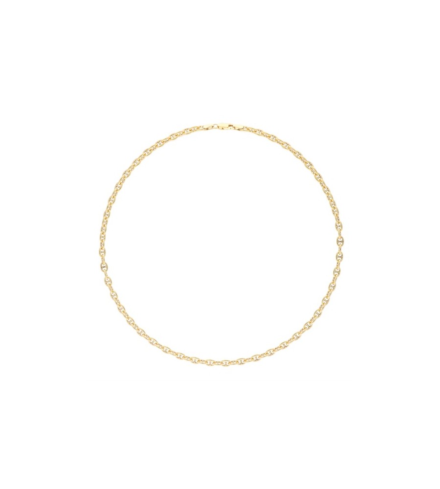 Zilveren collier verguld