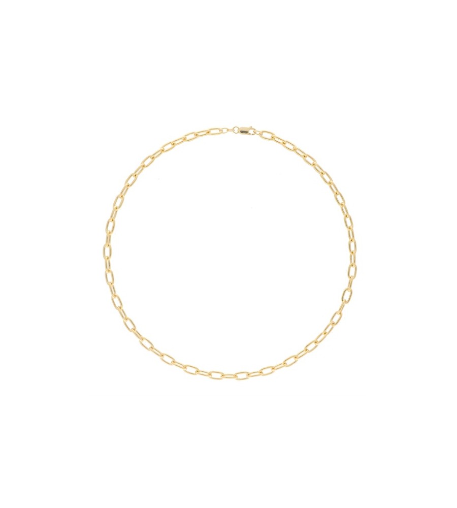 Zilveren collier verguld
