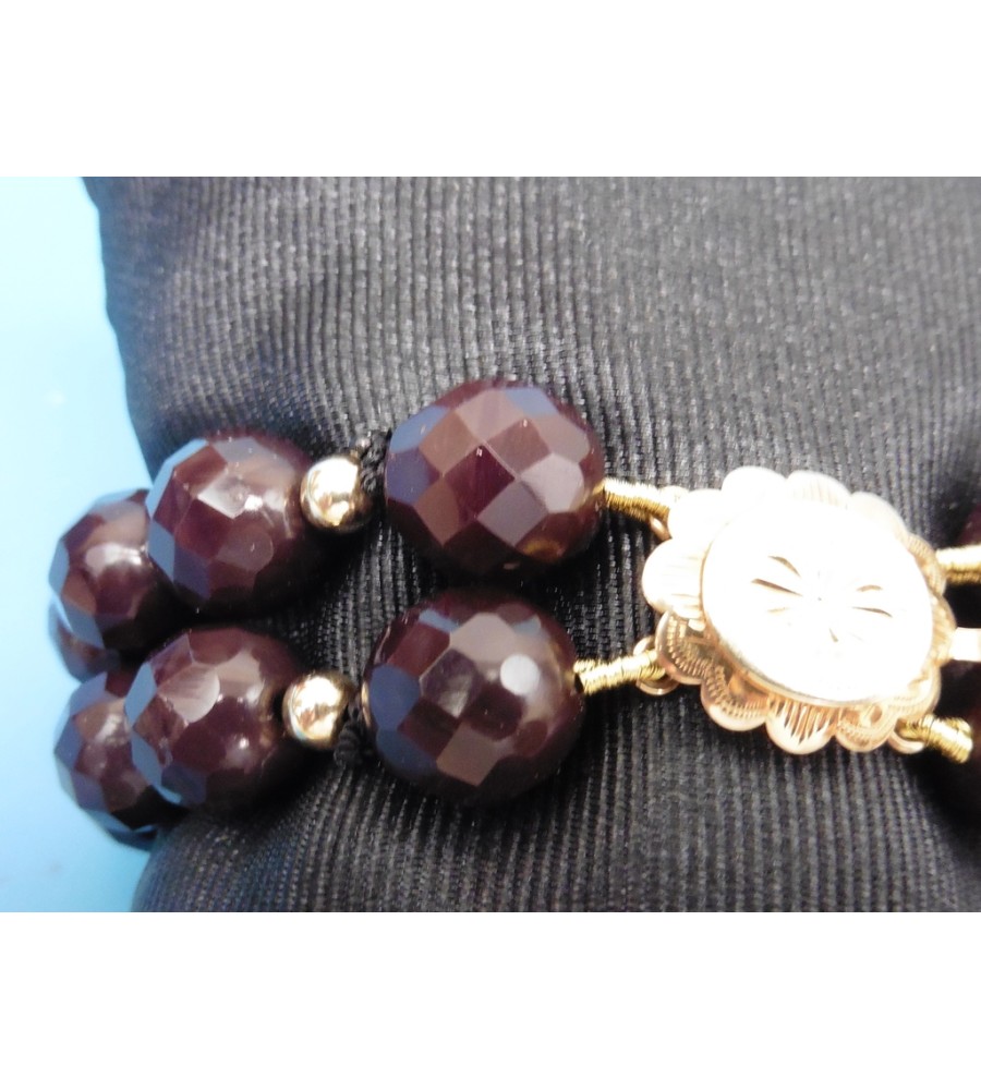 Carneolen armband met gouden slot