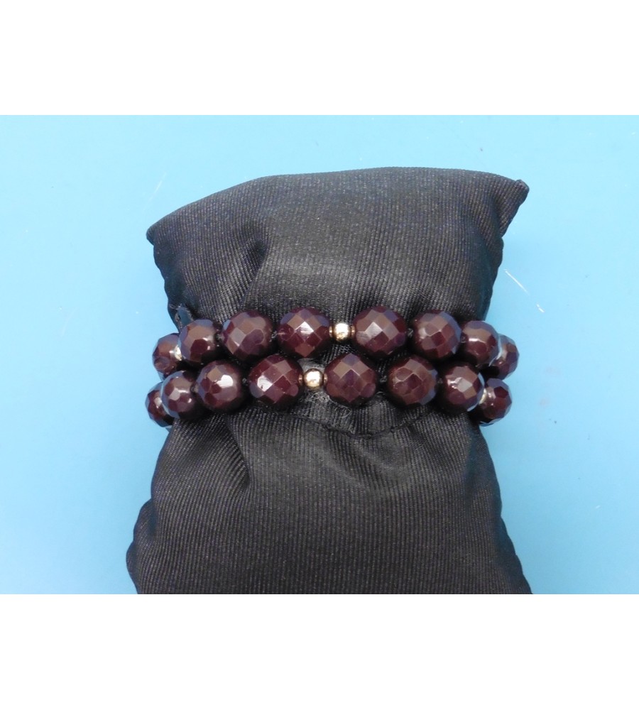 Carneolen armband met gouden slot