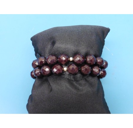 Carneolen armband met gouden slot