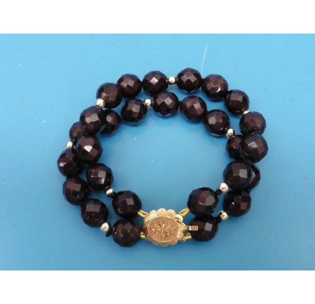 Carneolen armband met gouden slot