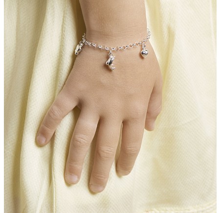 Zilveren bedelarmbandje