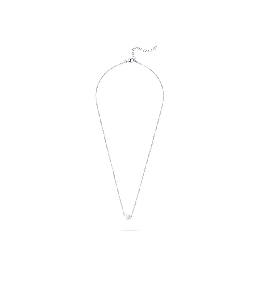 Zilveren collier met parel