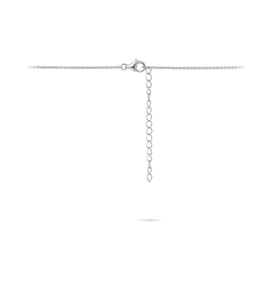 Zilveren collier met parel