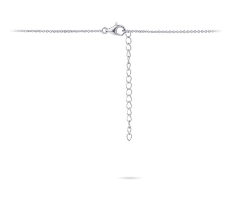 Zilveren collier met parel