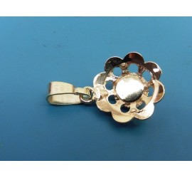 Gouden hanger met granaat