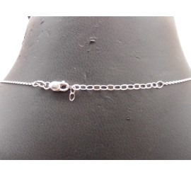 Zilveren hart hanger met zirkonia en collier