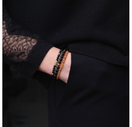 Rebel & Rose armband Black Panther RR-40043-G-M