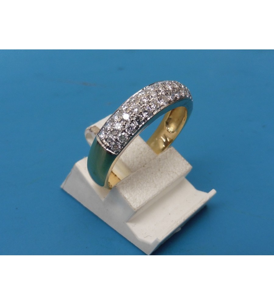 Gouden damesring met briljant