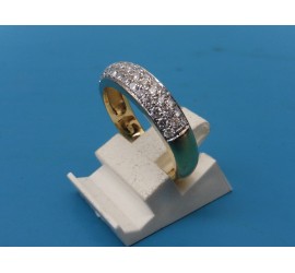 Gouden damesring met briljant