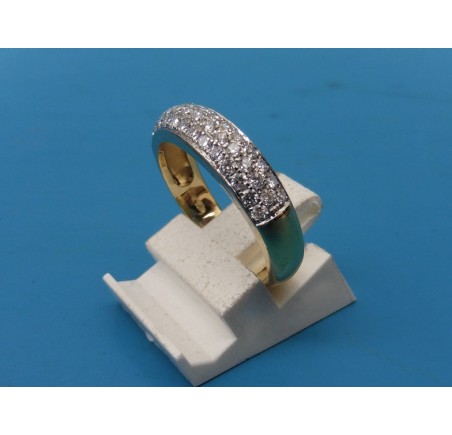 Gouden damesring met briljant