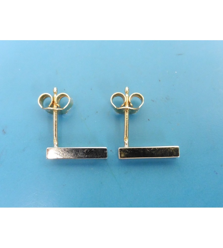 Gouden oorknopjes met zirkonia