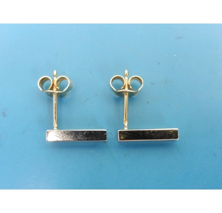 Gouden oorknopjes met zirkonia