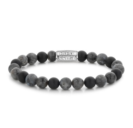 Rebel & Rose armband Grey Rocks  RR-80069-S