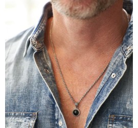 Silk zilveren hanger met zwarte onix 681BON.1 Roots Collection Silk zilveren hanger met zwarte onix 681BON.1 Roots Collection