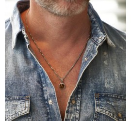 Silk zilveren hanger met tijgeroog 681TIG.1 Roots Collection Silk zilveren hanger met tijgeroog 681TIG.1 Roots Collection