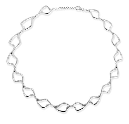 Jon Michel zilveren collier Jill NNC22484003