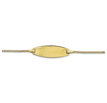 Gouden babyplaatbandje