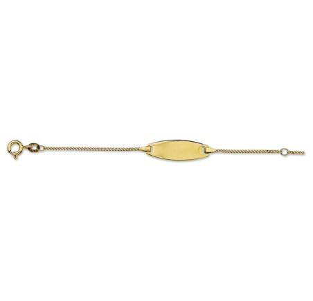 Gouden babyplaatbandje