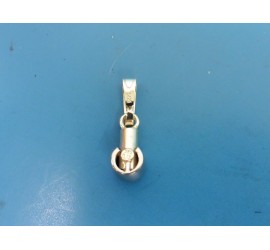 gouden hanger met briljant