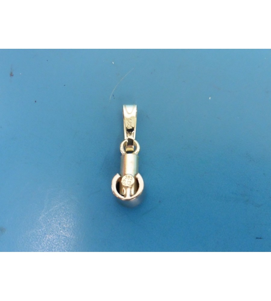 Gouden hanger met briljant