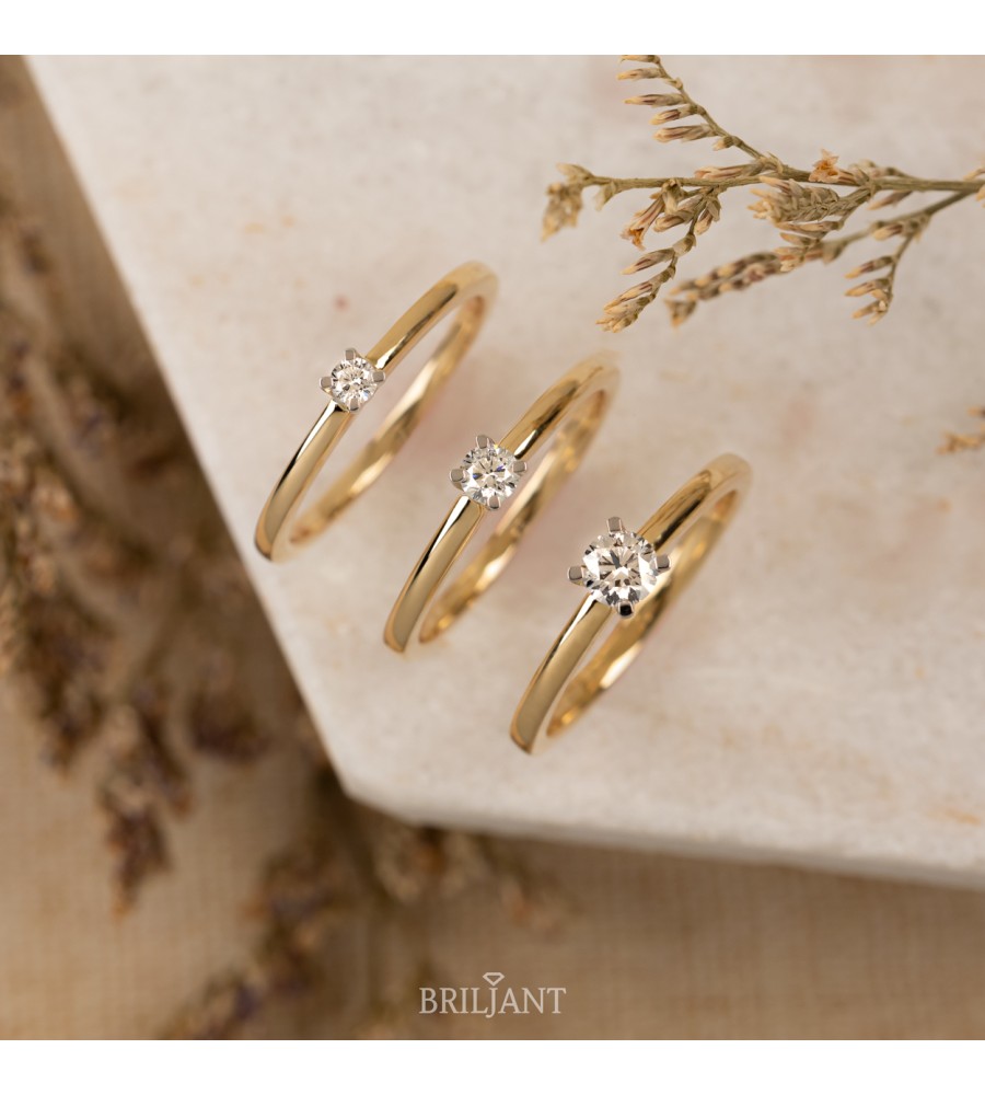 Gouden Briljant damesring