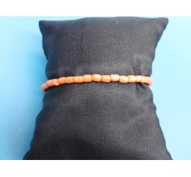 Bloedkoralen armband met gouden slot