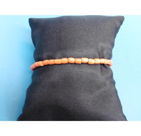 Bloedkoralen armband met gouden slot