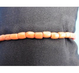 Bloedkoralen armband met gouden slot