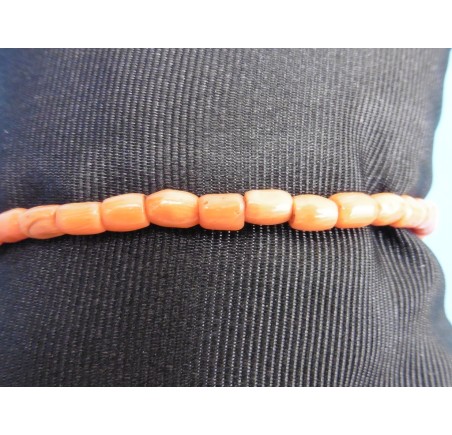 Bloedkoralen armband met gouden slot