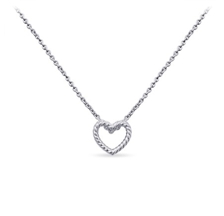 Rosa di Luca zilveren hanger met zirkonia inclusief collier 624.775