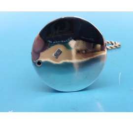 Zilveren miniatuur waterpijp