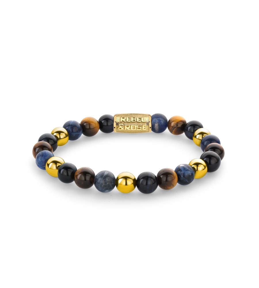 Rebel & Rose armband Blue Rain Gold