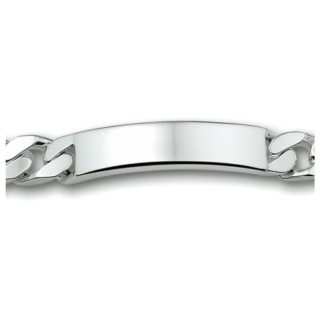Zilveren plaat armband