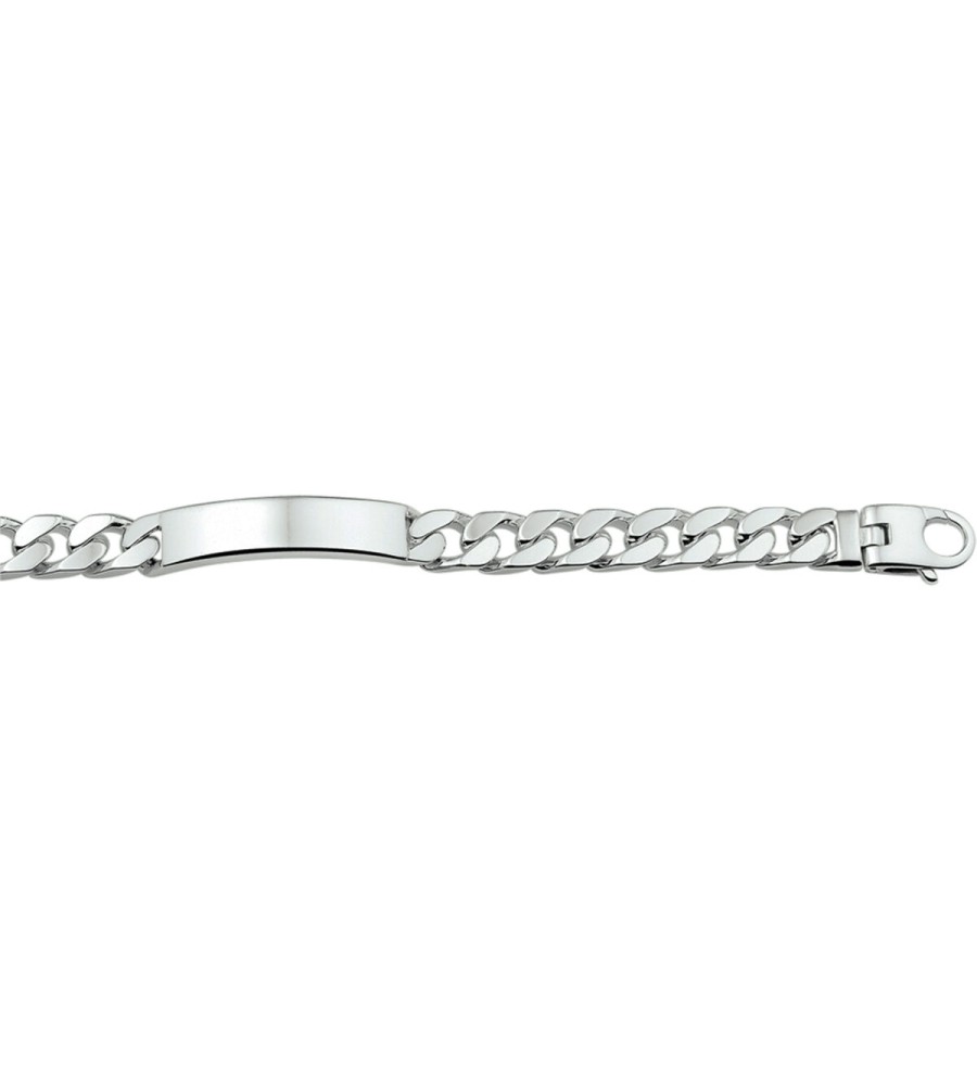 Zilveren plaat armband