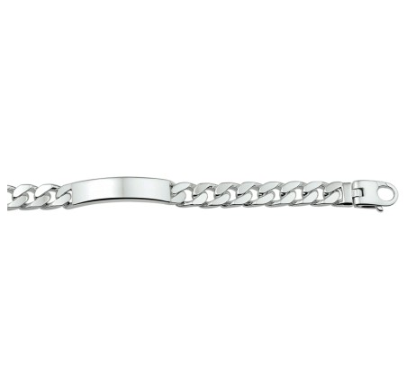 Zilveren plaat armband