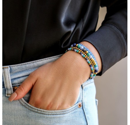 Rebel & Rose armband Winter Blues  RR-40055-G