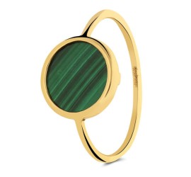Gouden ring met malachiet 214.1452