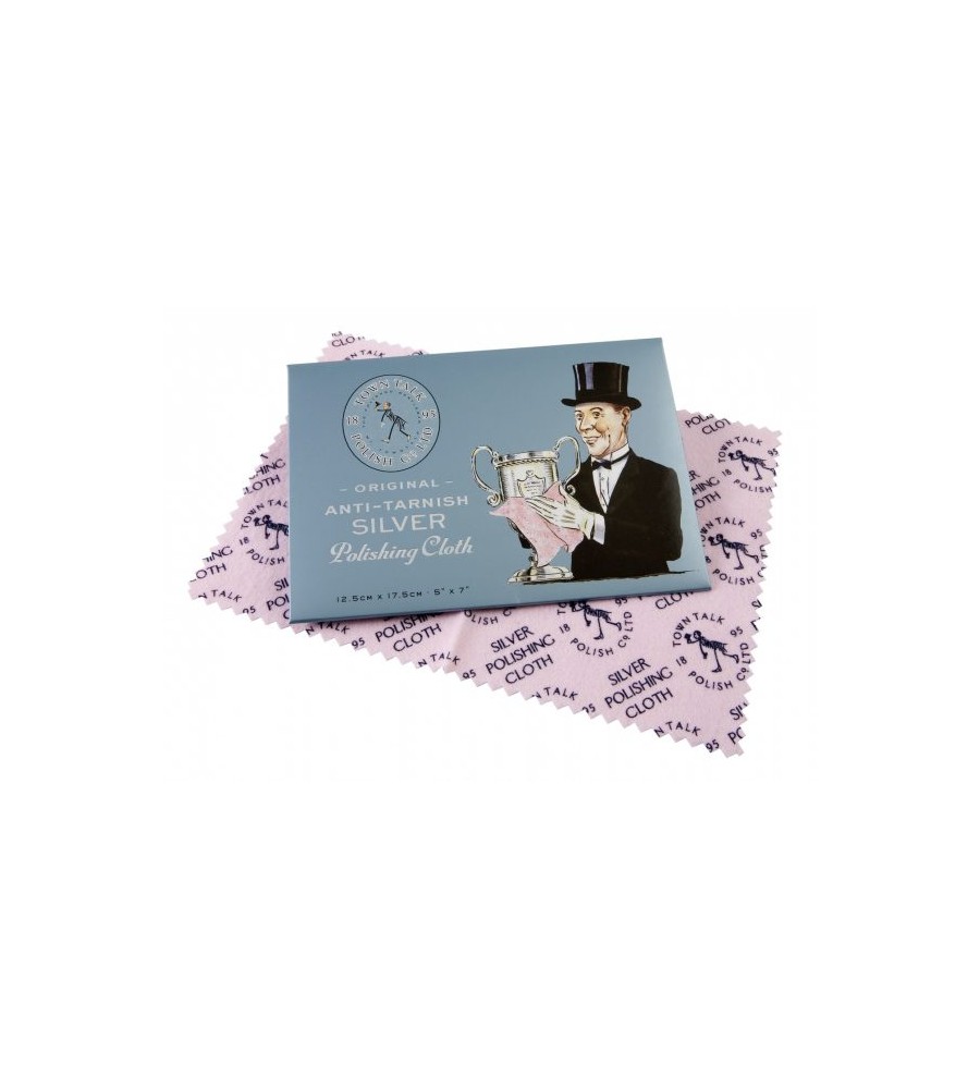 Town Talk zilver poetsdoek klein Town Talk zilver poetsdoek klein