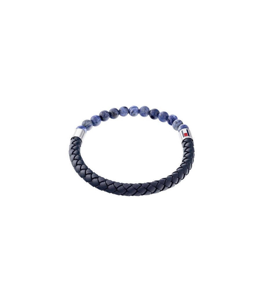 Tommy Hilfiger leren armband met kralen